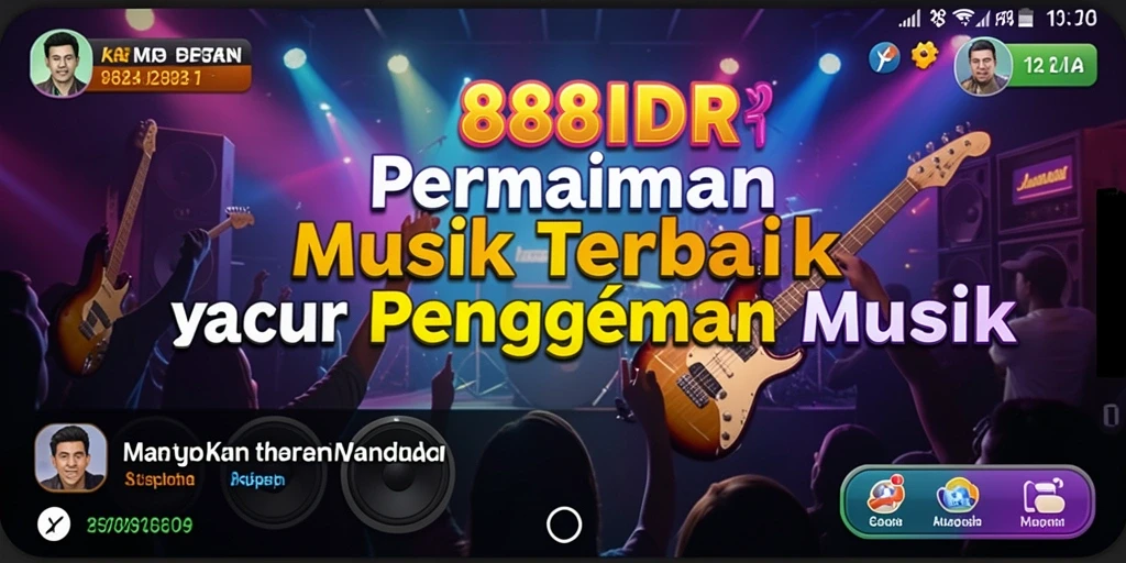 Tangkapan layar gameplay 888IDR menampilkan pengalaman bermain musik yang seru.