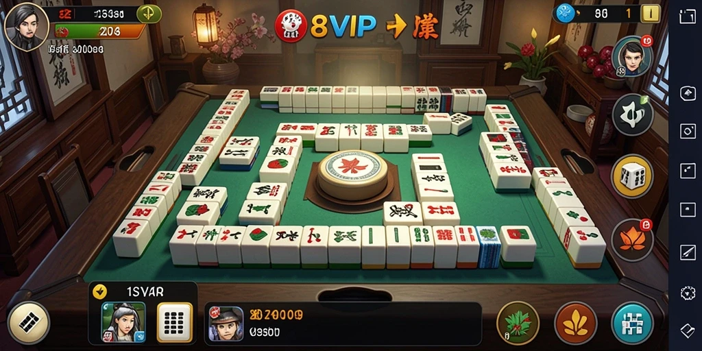 Screenshot gameplay 8SVIP menampilkan momen seru dalam permainan Mahjong.
