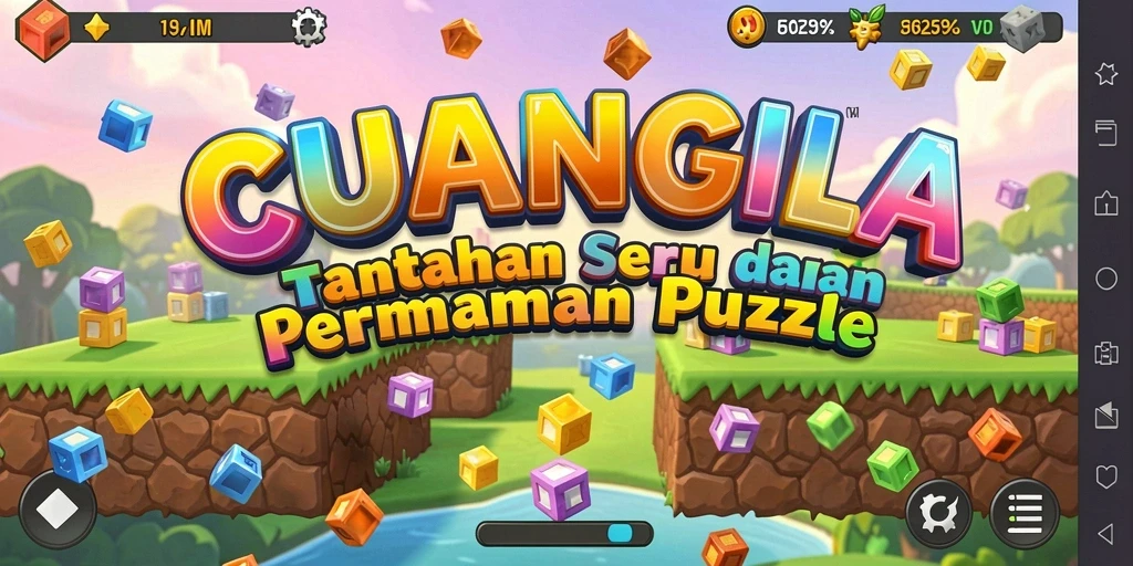 Tampilan gameplay seru dalam CUANGILA yang menantang pikiran.