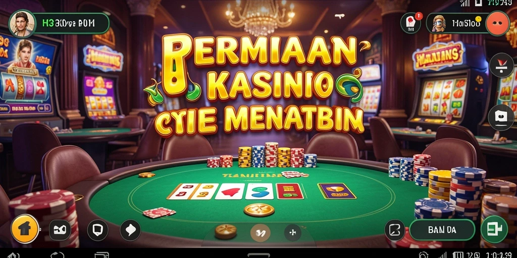 Screenshot utama H03 menunjukkan gameplay Kasino yang mendebarkan.