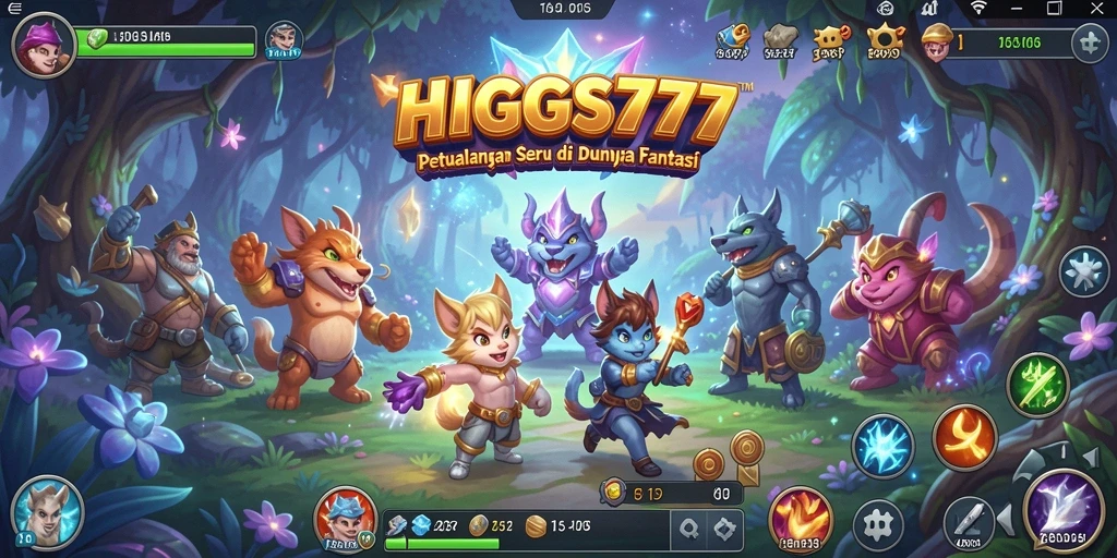 Tampilan gameplay HIGGS777 yang memukau dan penuh petualangan.