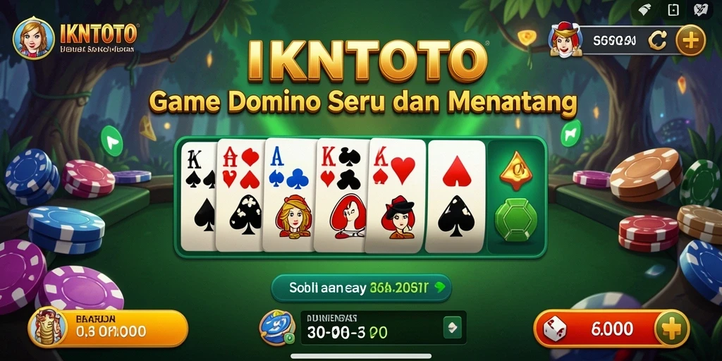 Tampilan gameplay menarik dari game Domino IKNTOTO.