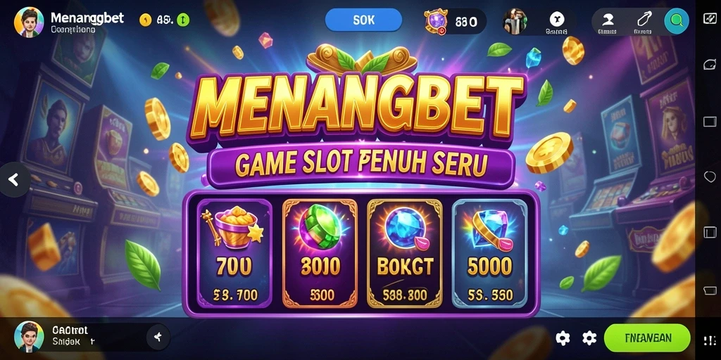 Tampilan gameplay dari slot MENANGBET yang penuh warna.