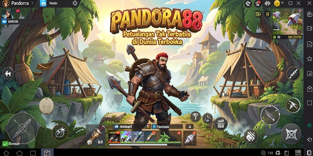 Tampilan menakjubkan dari gameplay dunia terbuka PANDORA88.