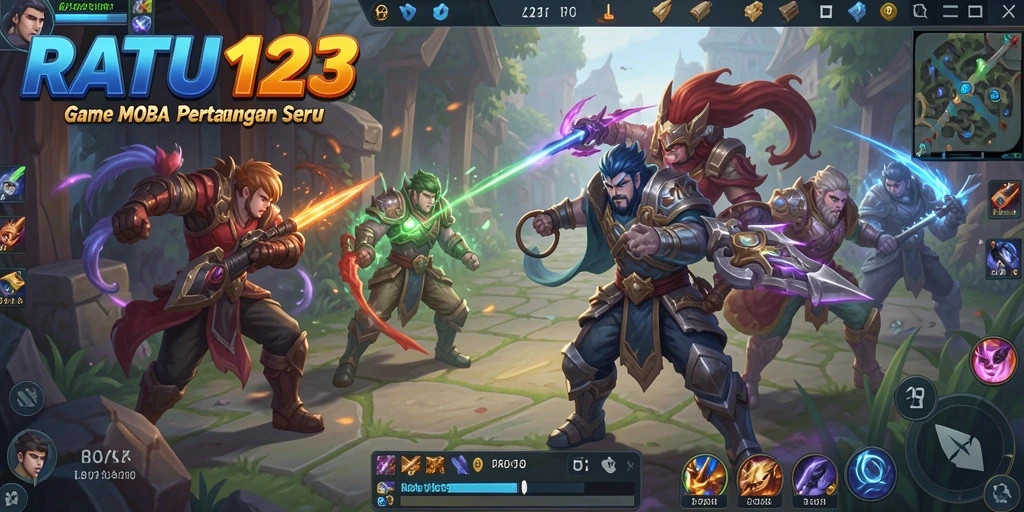 Screenshot gameplay menampilkan aksi seru di RATU123.