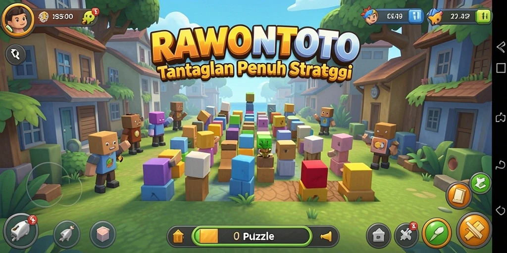 Gameplay menantang dari RAWONTOTO memberikan pengalaman puzzle yang unik.