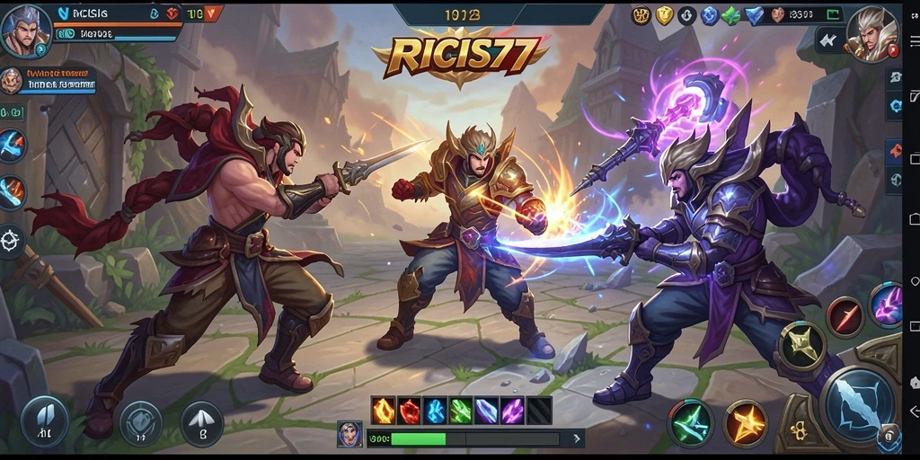 Tampilan gameplay RICIS77 yang seru dan penuh aksi.