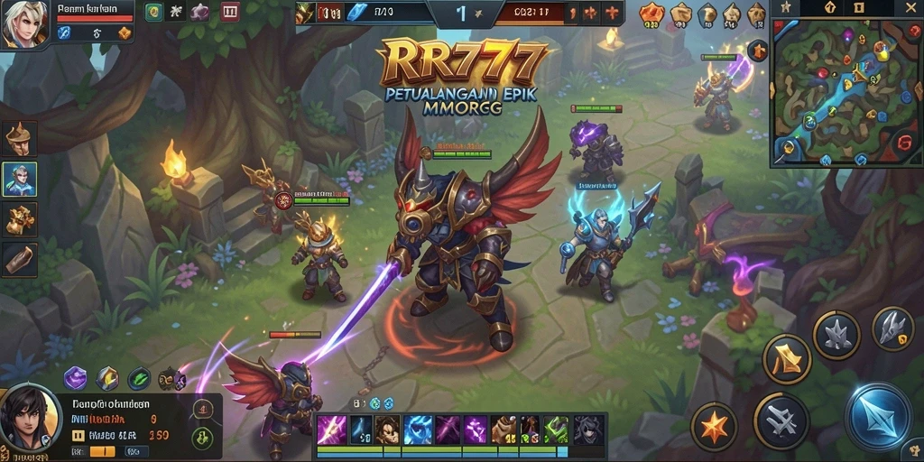 Screenshot gameplay menunjukkan pertempuran seru dan grafis menakjubkan dalam <strong>RR777</strong>.