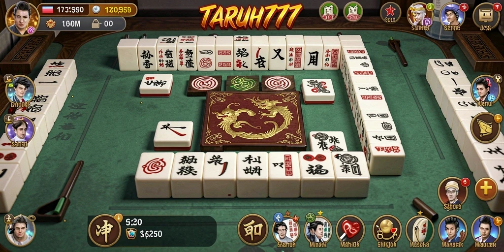 Tampilan menarik dan gameplay seru dari TARUH777 Mahjong.
