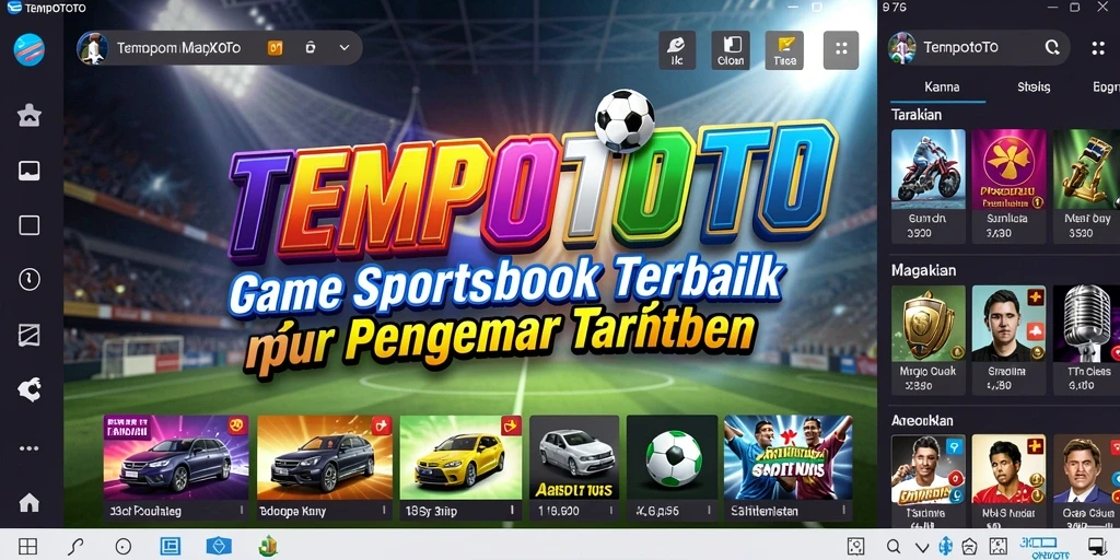 Tampilan gameplay Sportsbook yang menarik dan interaktif.
