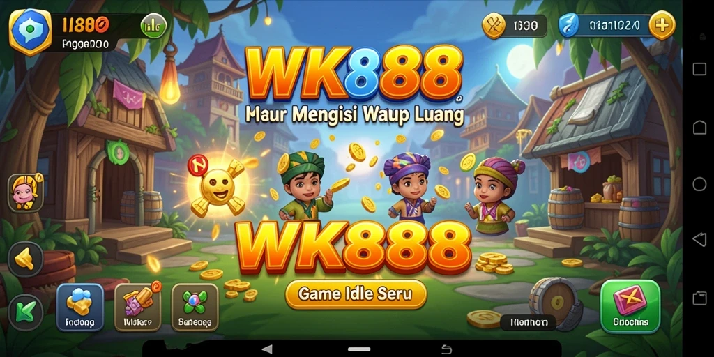 Tampilan gameplay Idle yang menarik dan penuh warna dari WK888.